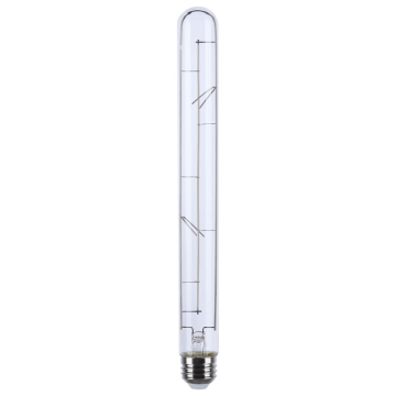 SATCO REMINISCENT Gray LED Filament Lamp - T9 - Straight - E26 - 6W - 2700K - Clear - 120V