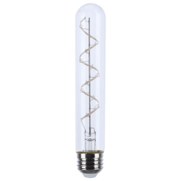 SATCO REMINISCENT Gray LED Filament Lamp - T9 - Coil - E26 - 6W - 2700K - Clear - 120V