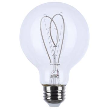 SATCO REMINISCENT Gray LED Filament Lamp - G25 - Loop - E26 - 6W - 2700K - Clear - 120V