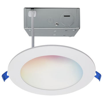 SATCO|NUVO Starfish 6" Round Smart LED Wafer Downlight - 12W - Tunable White and RGB - 120V - White