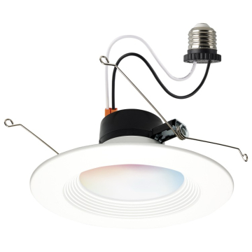 SATCO|NUVO Starfish 5-6" Round Smart LED Retrofit Downlight - 13W - Tunable White and RGB - 120V - White