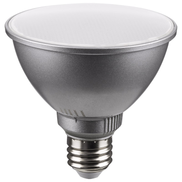 SATCO 11W PAR30SN LED Lamp - E26 - Silver Finish - CCT Selectable - 120V - 40° Beam Angle
