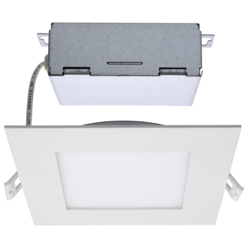 SATCO|NUVO LED Edge-lit Downlight - 12W - 6" Square - CCT Selectable - 750 Lumens - 120V