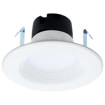 SATCO|NUVO Low Voltage LED Downlight Retrofit - 6.5W - 4" Baffle - CCT Selectable - GU5.3 Base - 12V - Matte White