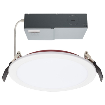 SATCO|NUVO Fire Rated LED Downlight - 13W - 6" Flat - White - CCT Selectable - 120V
