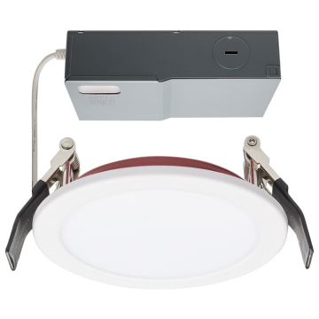 SATCO|NUVO Fire Rated LED Downlight - 10W - 4" Flat - White - CCT Selectable - 120-277V