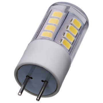 SATCO 3W T5 LED Miniature Lamp - Clear - GY6.35 Base - 5000K - 12V