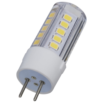 SATCO 4.5W T6 LED Miniature Lamp - Clear - GY6.35 Base - 5000K - 12V