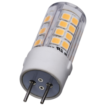 SATCO 4.5W T6 LED Miniature Lamp - Clear - GY6.35 Base - 3000K - 120V