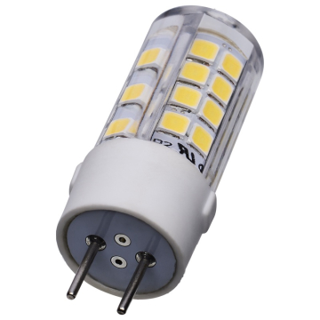 SATCO 4.5W T6 LED Miniature Lamp - Clear - GY6.35 Base - 5000K - 120V
