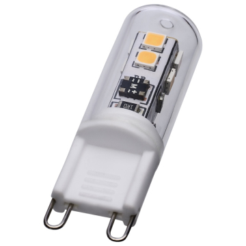 SATCO 2W T4 LED Miniature Lamp - Clear - G9 Base - 3000K - 120V