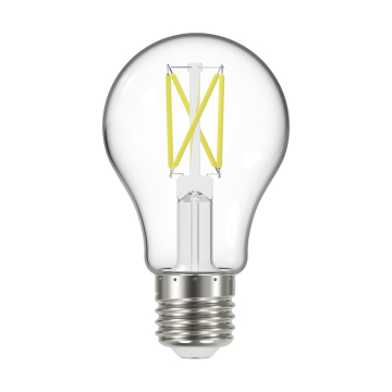 SATCO 5W A19 LED Filament Lamp - Clear - E26 - 2700K - 450 Lumens - 120V