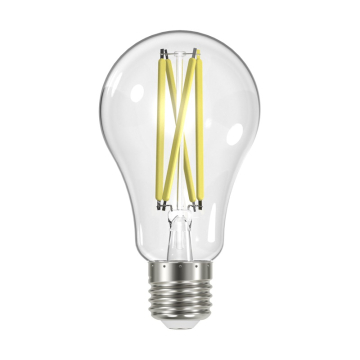 SATCO 12.5W A19 LED Filament Lamp - Clear - E26 - 5000K - 1500 Lumens - 120V