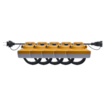 SATCO|NUVO Hi-Pro LED Temporary String Light - 60W - 5 Interconnected Lamps - 5000K - 50FT Integrated Cord - 120V