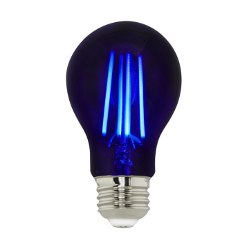 SATCO 6.5W A19 LED Black Light Bulb - E26 - 120V