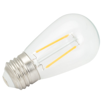 American Lighting 1.1 Watt S14 LED Filament Bulb - Plastic - E26 - 3000K - 120V - 25 Pack