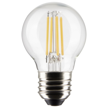 SATCO 4W G16.5 LED Filament Lamp - Clear - E26 - 4000K - 350 Lumens - 120V