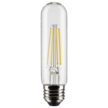 SATCO 8W T10 LED Filament Lamp - Clear - E26 - 2700K - 800 Lumens - 120V