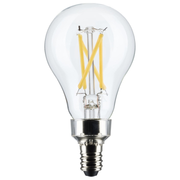 SATCO 5.5W A15 LED Filament Lamp - Clear - E12 - 2700K - 450 Lumens - 2-Pack