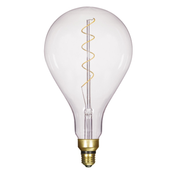 SATCO 4W PS52 LED SPIRAL FILAMENT VINTAGE-STYLE LAMP - Clear - E26 - 2150K - 200 Lumens - 120V
