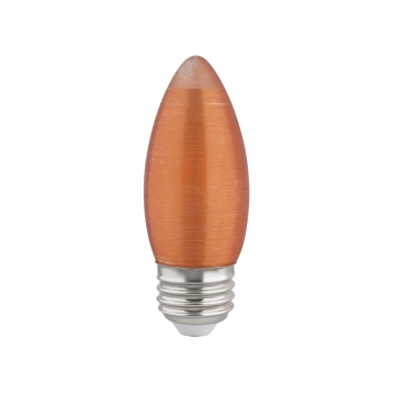 SATCO-ESCENT 2W C11 LED Filament Lamp - Satin Spun - Amber - E26 - 2100K - 100 Lumens - 120V