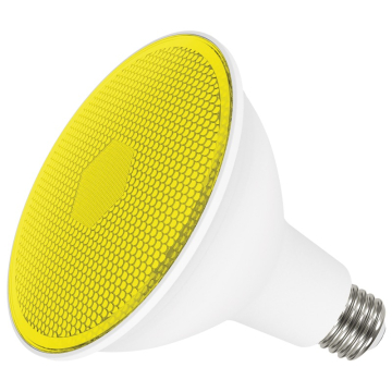 SATCO 11.5W PAR38 LED Lamp - Yellow - 90° Beam Angle - E26 - 120V
