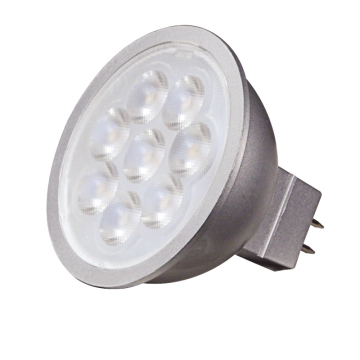 SATCO 6.5W MR16 LED Lamp - 3500K - 25° Beam Angle - GU5.3 Base - 12V AC/DC
