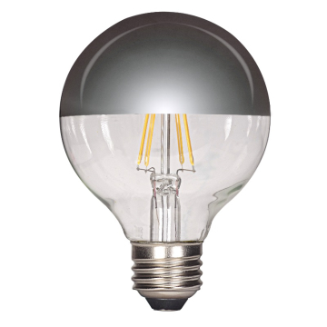 SATCO 4.5W G25 LED - Silver Crown - E26 - 2700K - 430 Lumens - 120V