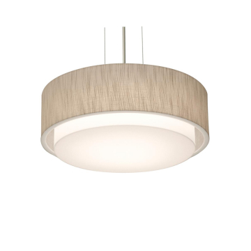 AFX Sanibel 16" Pendant - 120V - Satin Nickel / Jute