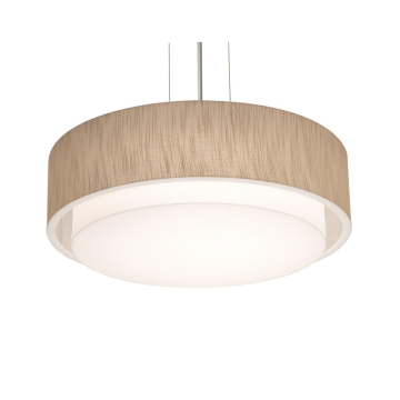 AFX Sanibel 18" Pendant - 120V - Satin Nickel / Jute