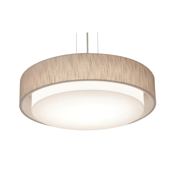 AFX Sanibel 23" Pendant - 120V - Satin Nickel / Jute