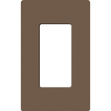Lutron Claro Screwless Designer Wallplate - 1 Gang - Espresso