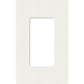 Lutron Claro Screwless Designer Wallplate - 1 Gang - Glacier White