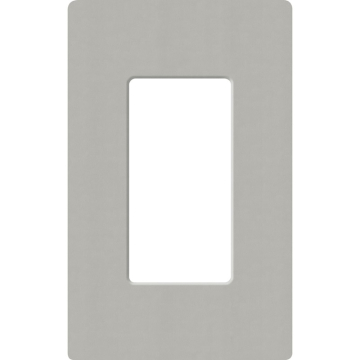 Lutron Claro Screwless Designer Wallplate - 1 Gang - Pebble