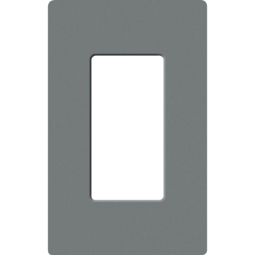 Lutron Claro Screwless Designer Wallplate - 1 Gang - Slate