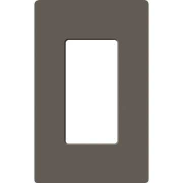Lutron Claro Screwless Designer Wallplate - 1 Gang - Truffle