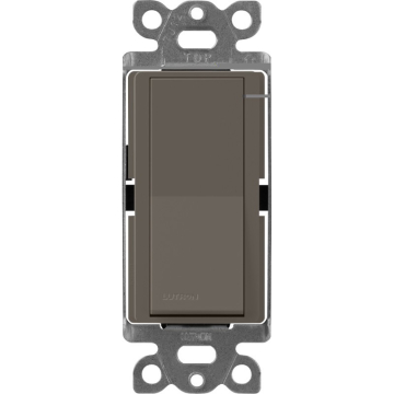 Lutron Claro Single-Pole Switch - 15A - Truffle