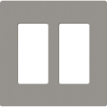 Lutron Claro Screwless Designer Wallplate - 2 Gang - Cobblestone