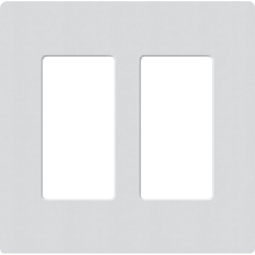 Lutron Claro Screwless Designer Wallplate - 2 Gang - Mist