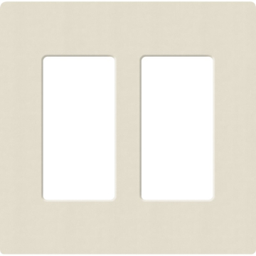 Lutron Claro Screwless Designer Wallplate - 2 Gang - Pumice