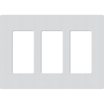 Lutron Claro Screwless Designer Wallplate - 3 Gang - Mist