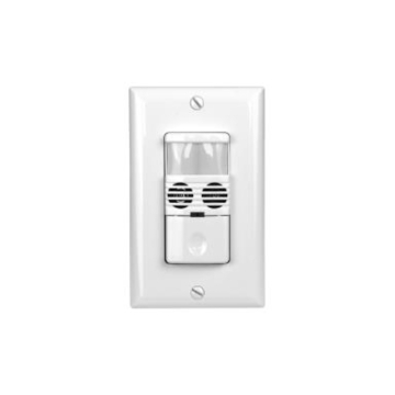 MaxLite Wall Switch - Single Pole - PIR/Ultrasonic Sensor - 120-277V - White