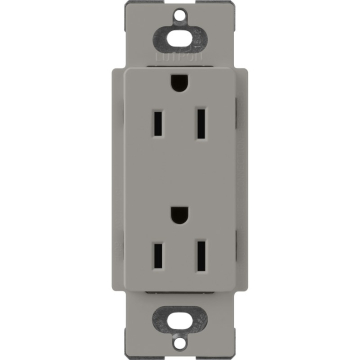 Lutron Claro 15A Receptacle - Cobblestone