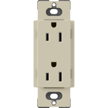 Lutron Claro 15A Receptacle - Clay