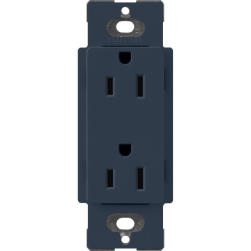 Lutron Claro 15A Receptacle - Deep Sea