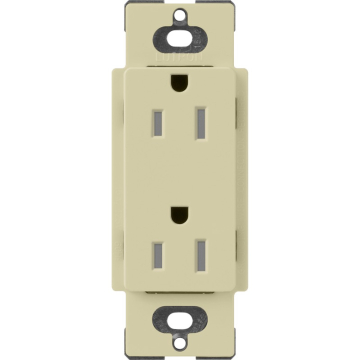 Lutron Claro 15A Tamper Resistant Receptacle - Sage