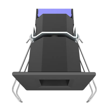 Westgate SDL1S 1" Snap-In Square LED Recessed Downlight - 8W - CCT Selectable - 600 Lumens - 120V - Black