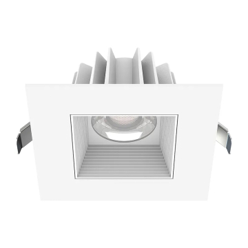Westgate SDL2S 2" Snap-In Square LED Recessed Downlight - Baffle Trim - 9W - CCT Selectable - 600 Lumens - 120V - White