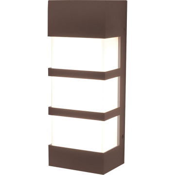 AFX State 12" LED Outdoor Wall Sconce - Photocell - 19W - 3000K - 120-277V - Textured Bronze