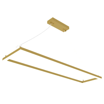 Westgate SFL 48" LED Suspended Frame Fixture - 40 | 50 | 60W - CCT Selectable - 120-277V - Gold